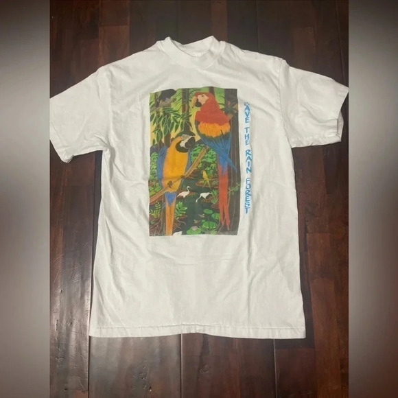 Vintage Save The Rain Forest tshirt - Picture 1 of 7